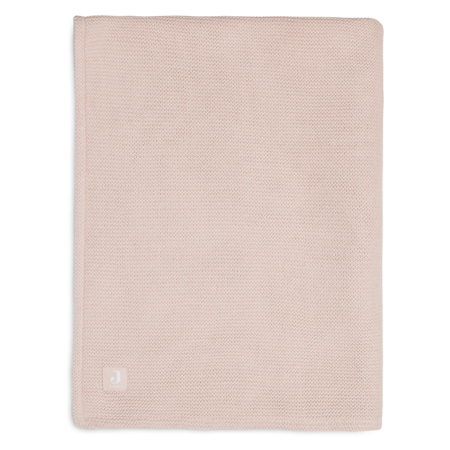Slika Jollein® Pletena odejica Basic Knit 100x75 Pale Pink/Coral Fleece