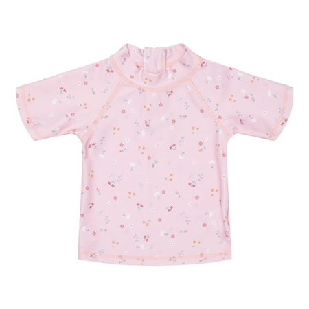 Slika Little Dutch® Otroška kopalna majica z UV zaščito Little Pink Flowers