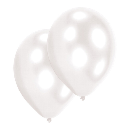 Slika Amscan® 10 lateks balonov  27,5 cm Pearl White