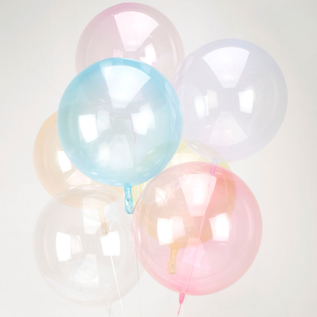 Amscan® Okrogel balon Crystal Clearz™ (30 cm) Petite Light Pink
