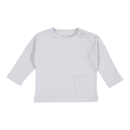 Slika Little Dutch® Otroška majica z žepkom Soft Blue (74)