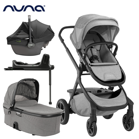 Nuna® Otroški voziček Demi™ Grow 4v1 KOMPLET Frost/Caviar