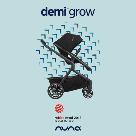 Nuna® Otroški voziček Demi™ Grow 4v1 KOMPLET Oxford/Caviar