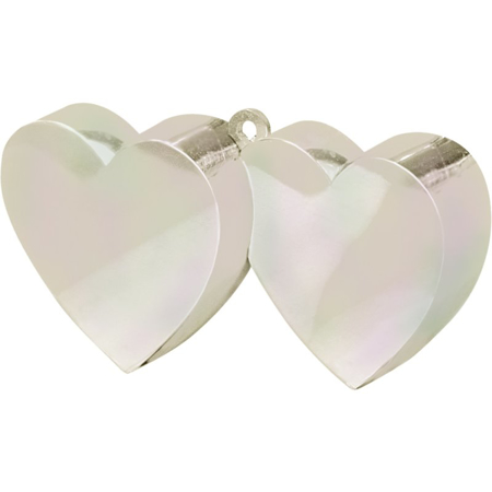 Slika Amscan® Utež za balon Heart 170g Iridescent