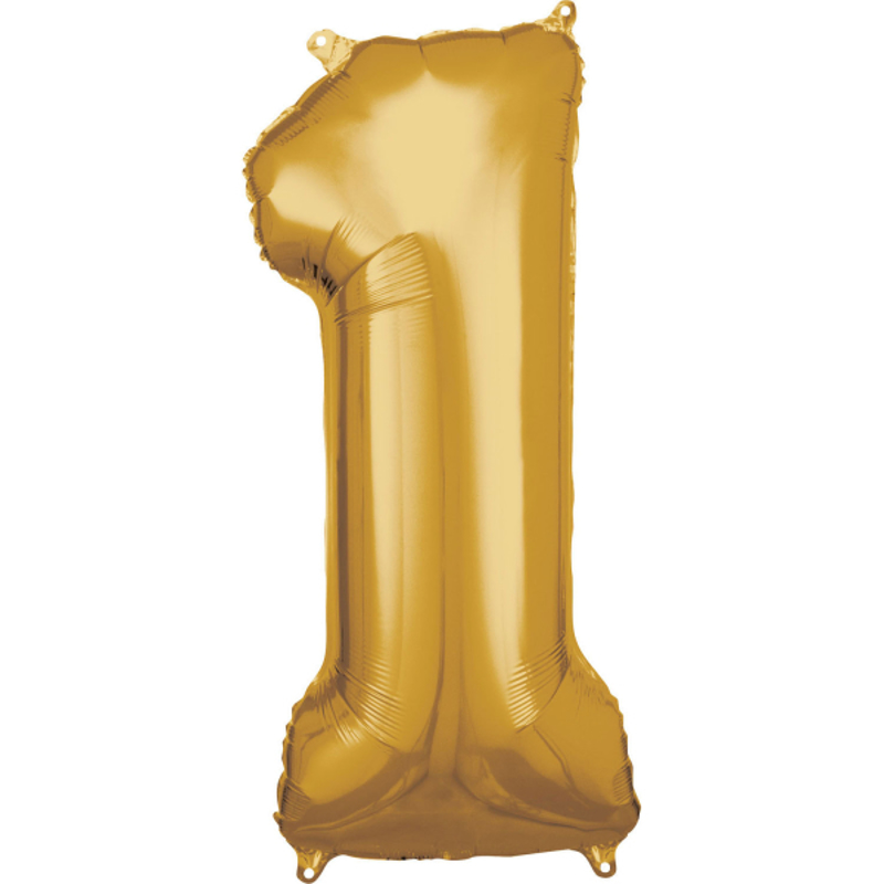 Amscan® Balon številka 1 (86 cm) Gold