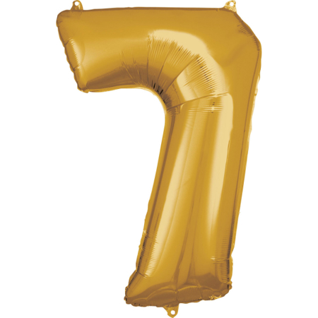 Slika Amscan® Balon številka 7 (86 cm) Gold