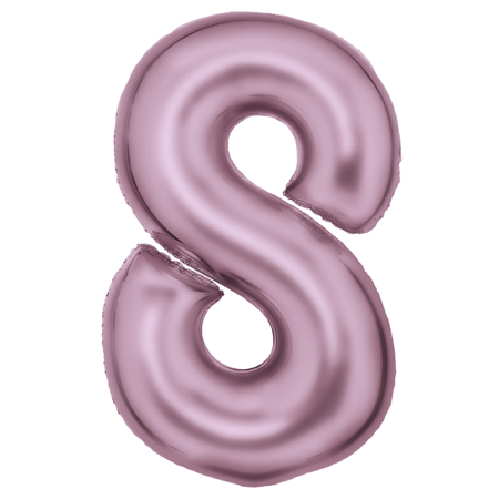 Amscan® Balon številka 8 (86 cm) Silk Lustre Pastel Pink