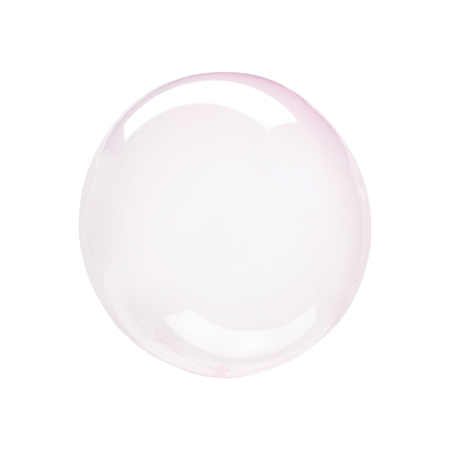 Amscan® Okrogel balon Crystal Clearz™ (30 cm) Petite Light Pink