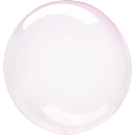 Slika Amscan® Okrogel balon Crystal Clearz™ (46 cm) Petite Light Pink