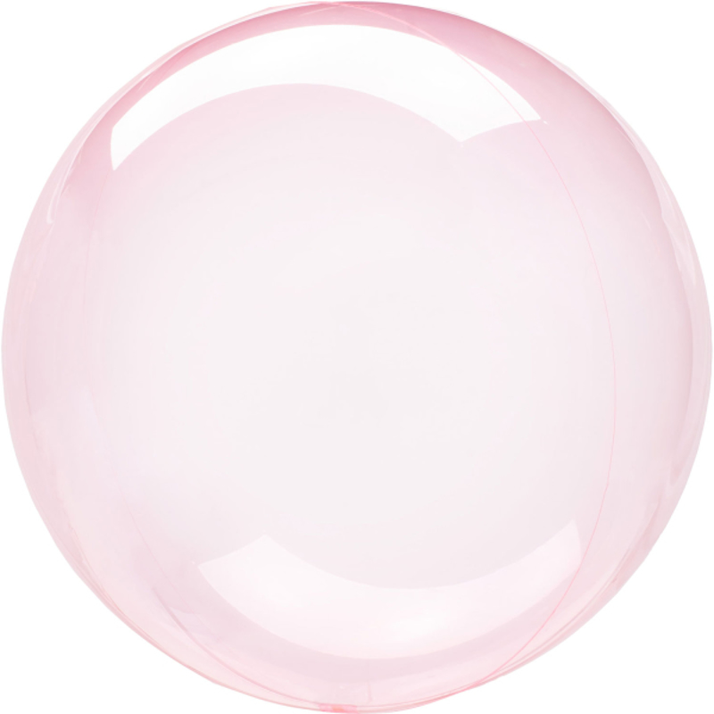 Amscan® Okrogel balon Crystal Clearz™ (46 cm) Petite Dark Pink