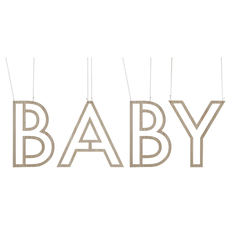 Ginger Ray® Lesena viseča dekoracija Baby