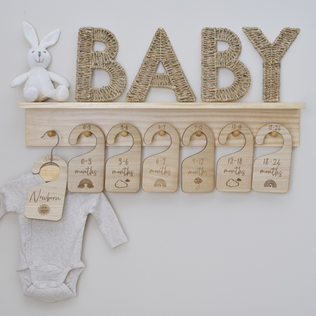 Slika Ginger Ray® Obešanke za organizacijo dojenčkovih oblačil Baby