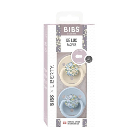 Bibs® Duda De Lux Liberty Silikon - Baby Blue Mix (0-36m)