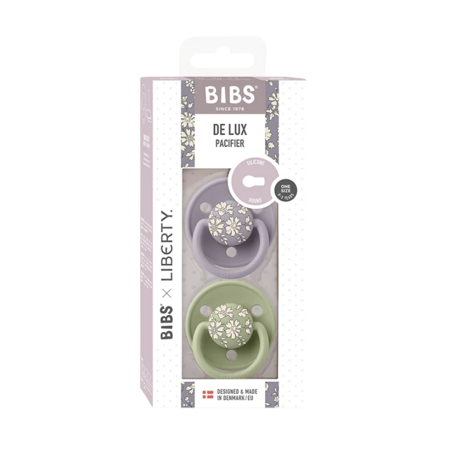 Bibs® Duda De Lux Liberty Silikon - Capel Silicone Sage Mix (0-36m)