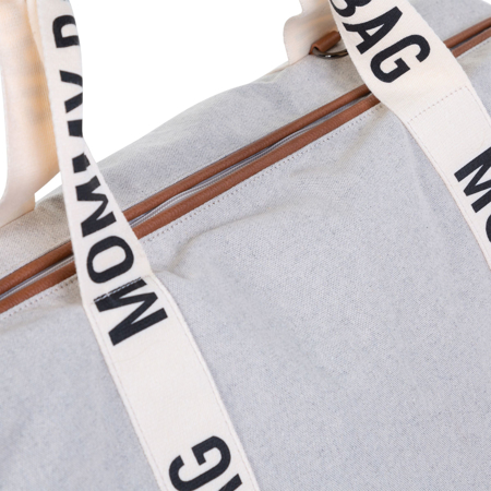 Childhome® Previjalna torba Mommy Bag Signature Canvas Off White