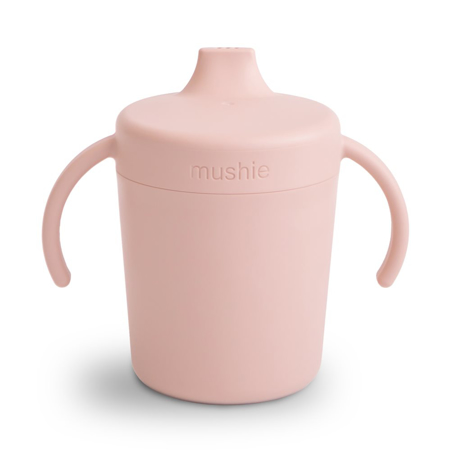 Mushie® Kozarček za učenje pitja Sippy Cup Blush