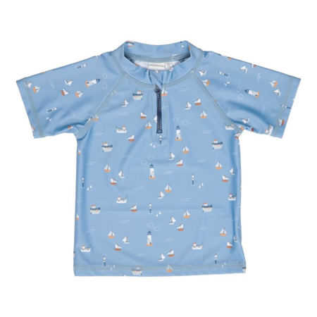 Slika Little Dutch® Otroška kopalna majica z UV zaščito Sailors Bay Dark Blue