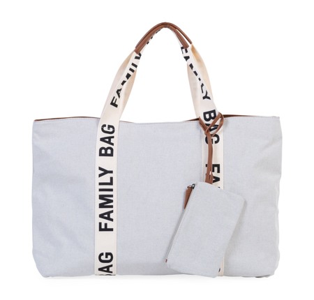 Childhome® Torba Family Bag Signature Canvas Off White