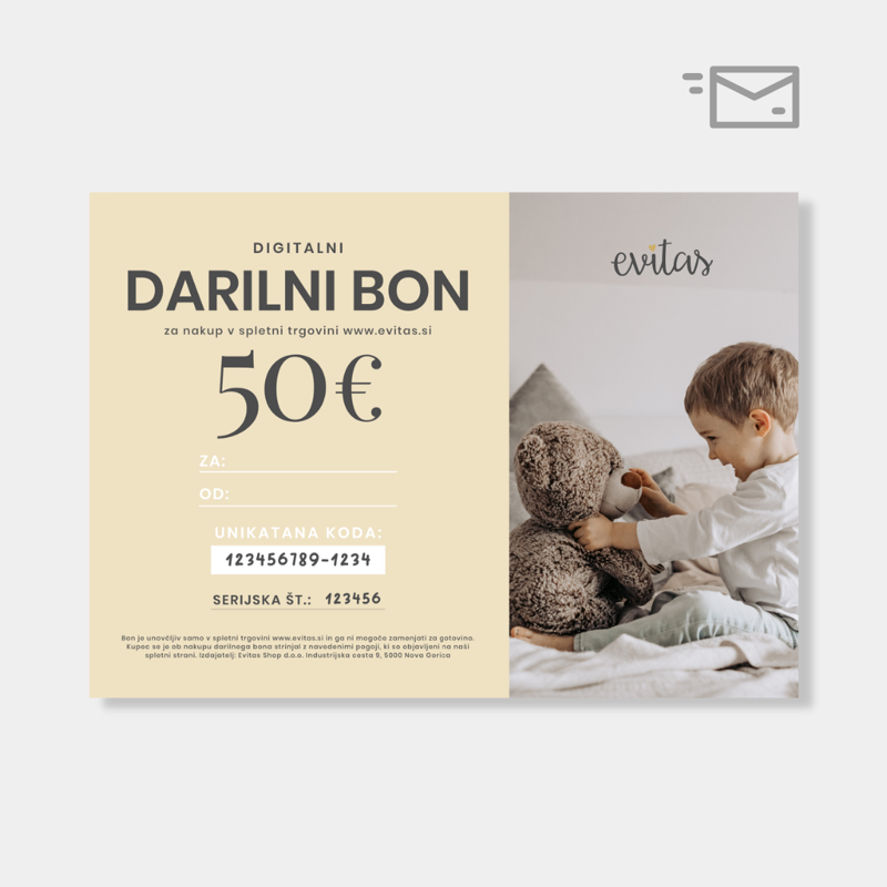 Digitalni darilni bon v vrednosti 50€