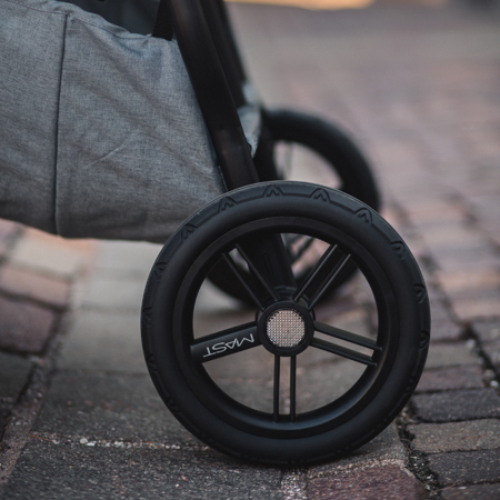 MAST® Otroški voziček TWIN X - Volcanic Ash (Lightweight Wheels)