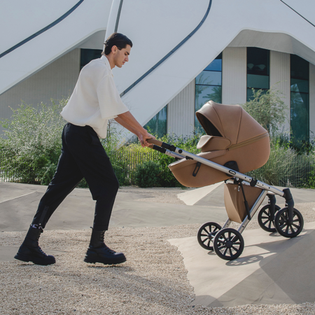 Anex® Otroški voziček s košaro in nahrbtnikom 2v1 E/Type (0-22kg) Sepia