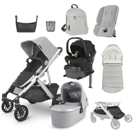 UPPAbaby® Otroški voziček, avtosedež, baza in dodatki ALL in ONE Vista V2 Stella
