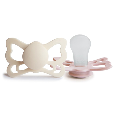 Slika za Frigg® Anatomska silikonska duda Butterfly Cream/Blush