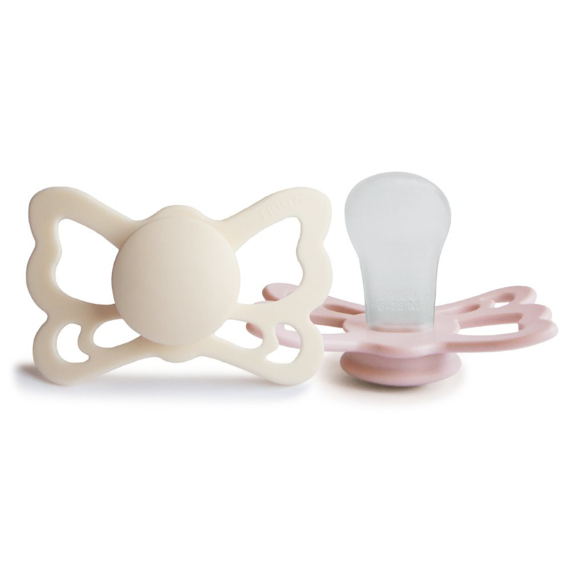 Slika za Frigg® Anatomska silikonska duda Butterfly Cream/Blush