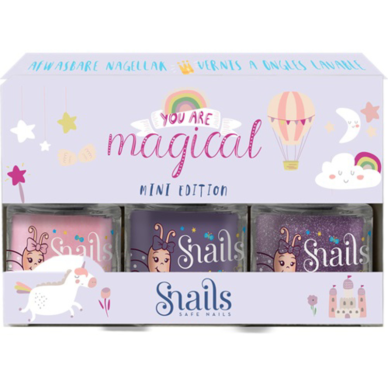 Snails® Komplet lakov za nohte na vodni osnovi Magical Mini 7ml - Hope, Loving, PromGirl