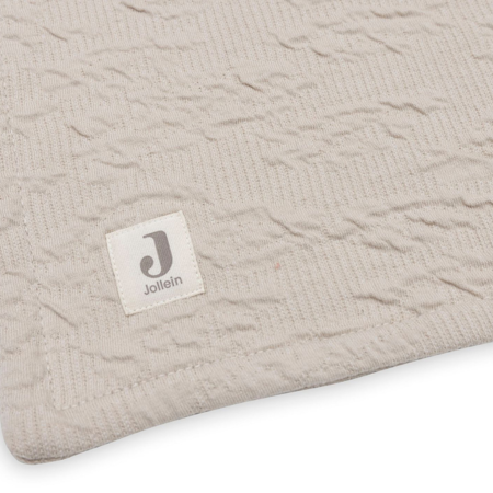 Jollein® Bombažna odejica Soft Waves Nougat 75x100