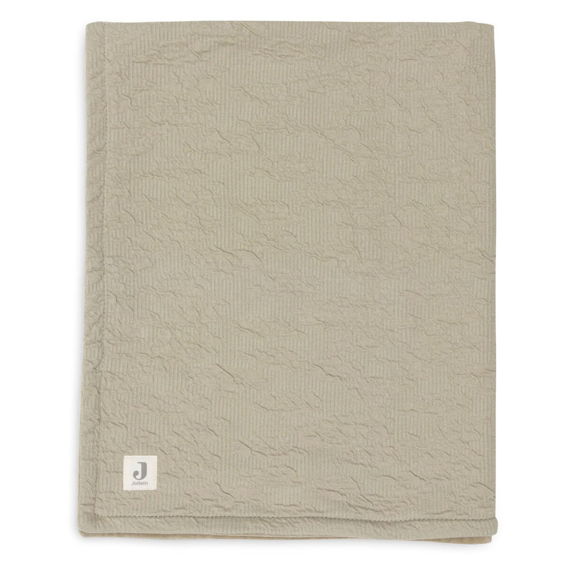 Immagine di Jollein® Coperta di cotone Soft Waves Olive Green 75x100