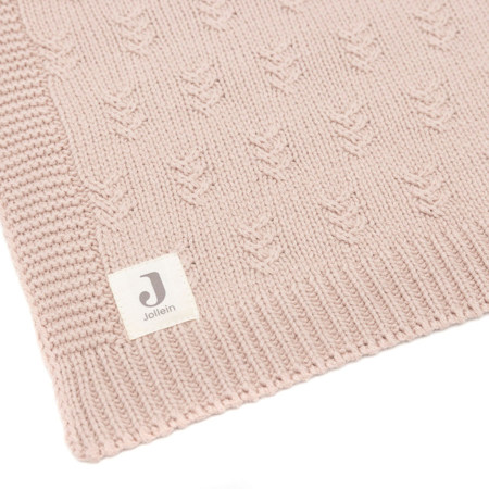 Jollein® Pletena odejica Grain Knit Wild Rose 100x150