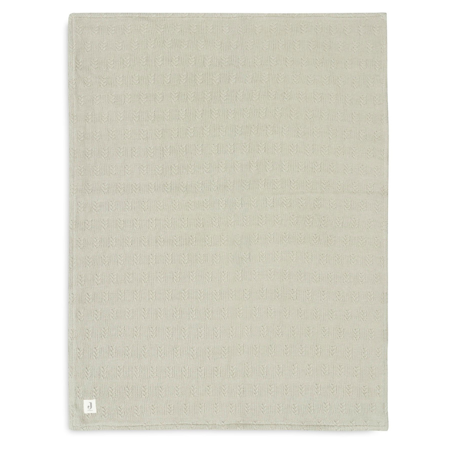 Slika za Jollein® Pletena dekica Grain Knit Olive Green/Velvet 75x100 