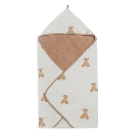 Immagine di Jollein® Asciugamano con cappuccio Teddy Bear GOTS 75x75