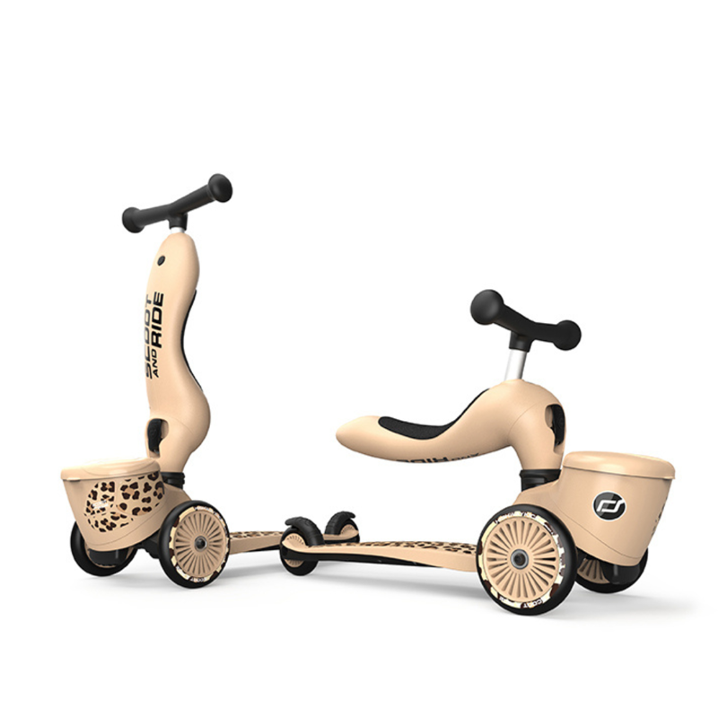 Immagine di Scoot & Ride® Bici senza pedali e monopattino 2 in 1 Highwaykick 1 Lifestyle Leopard