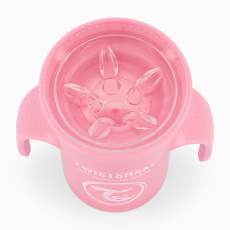 Twistshake® 360 Lonček za učenje pitja 230ml - Pink