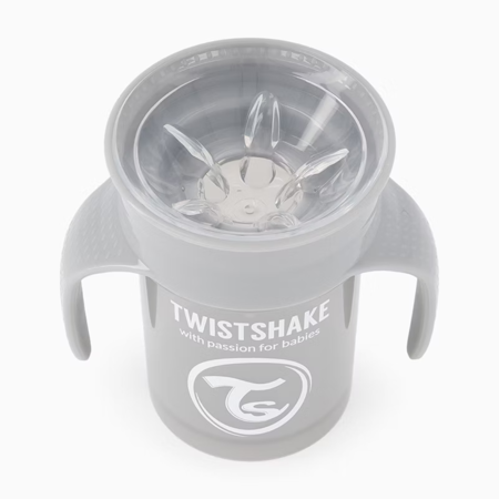 Twistshake® 360 Lonček za učenje pitja 230ml - Grey