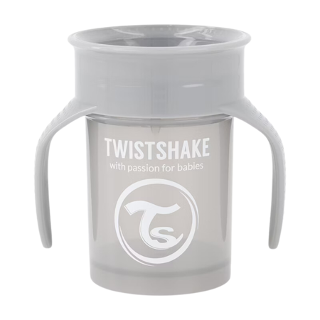 Slika Twistshake® 360 Lonček za učenje pitja 230ml - Grey