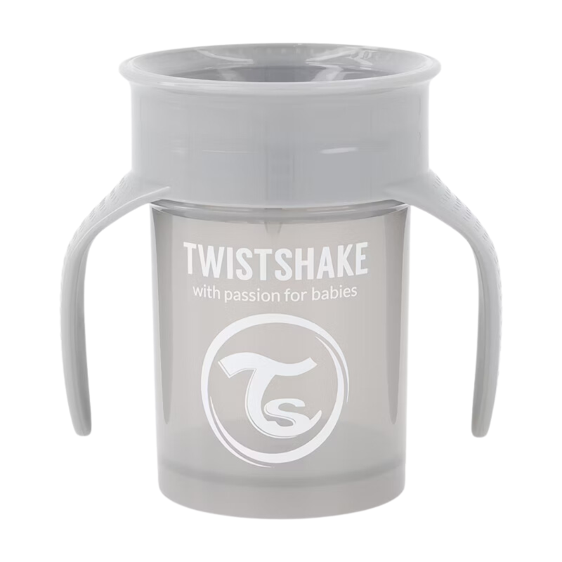 Twistshake® 360 Lonček za učenje pitja 230ml - Grey