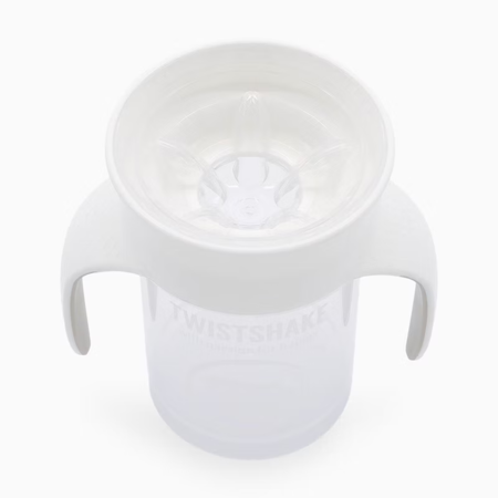 Twistshake® 360 Lonček za učenje pitja 230ml - White