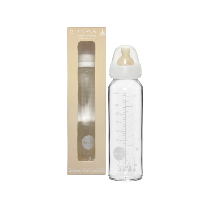 Hevea® Steklenička za dojenčke 240 ml (3-24M)