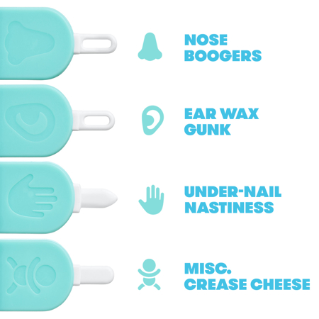 Fridababy®  3v1 Pripomoček za čiščenje nosu, ušes in nohtov