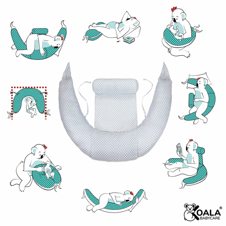 Koala Babycare® Blazina za nosečnice Hug+ Comfy White/Blue
