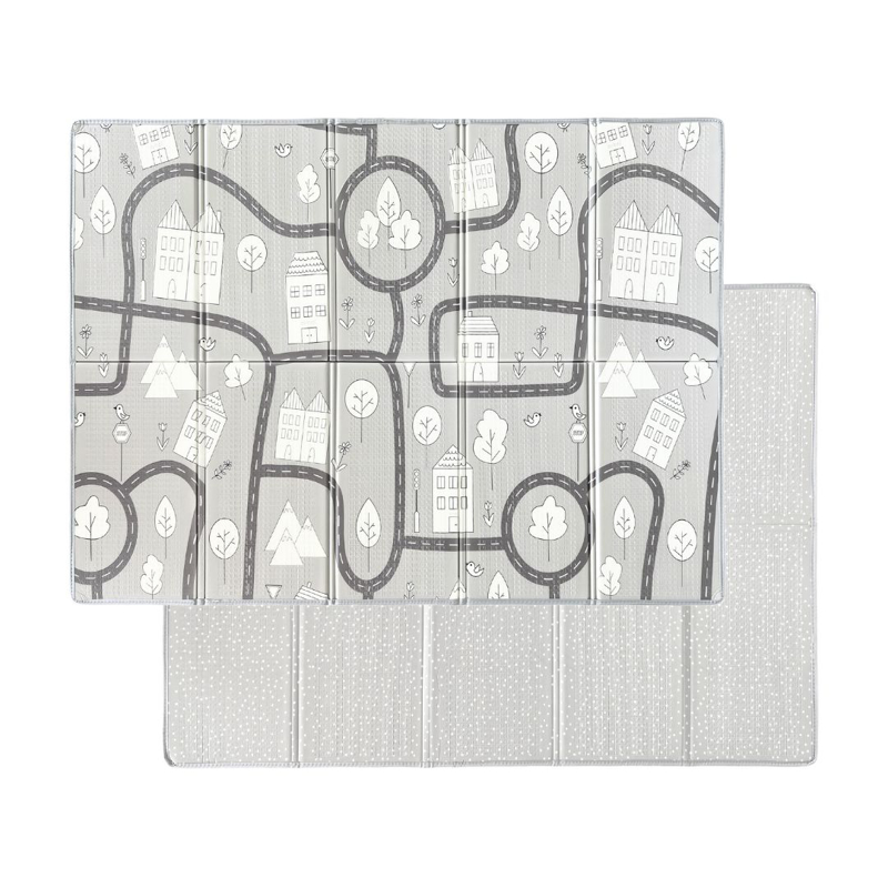 Slika za Evibell® Obostrana podloga za igru 150x190 Dots/City Grey