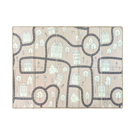 Evibell® Zložljiva igralna podloga 150x190 Dots/City Sand