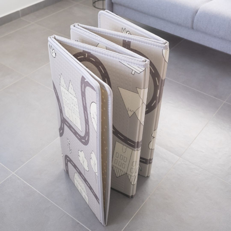 Slika za Evibell® Obostrana podloga za igru 150x190 Dots/City Grey