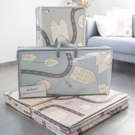 Picture of Evibell® Foldable Play Mat 150x190 Dots/City Sand