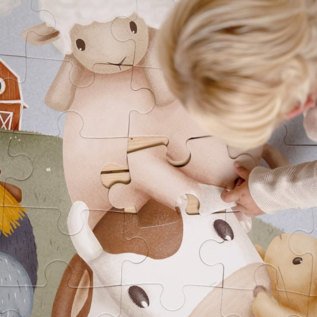 Picture of Little Dutch® Floor Puzzle Little Farm XL