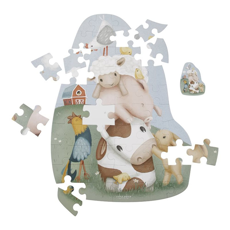 Picture of Little Dutch® Floor Puzzle Little Farm XL