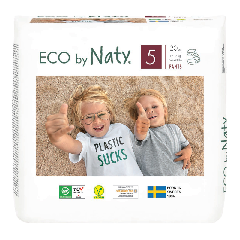 Picture of Eco by Naty® Pull on Pants Size 5 (12-18 kg) 20 pcs.